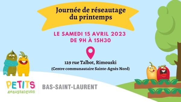 Tout un menu à la prochaine Journée de réseautage des Petits ambassadeurs!