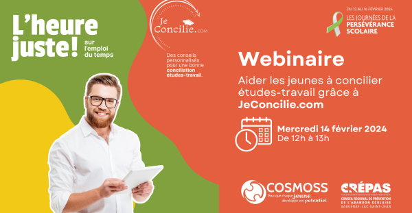 Aidez les jeunes à concilier études-travail grâce à JeConcilie!